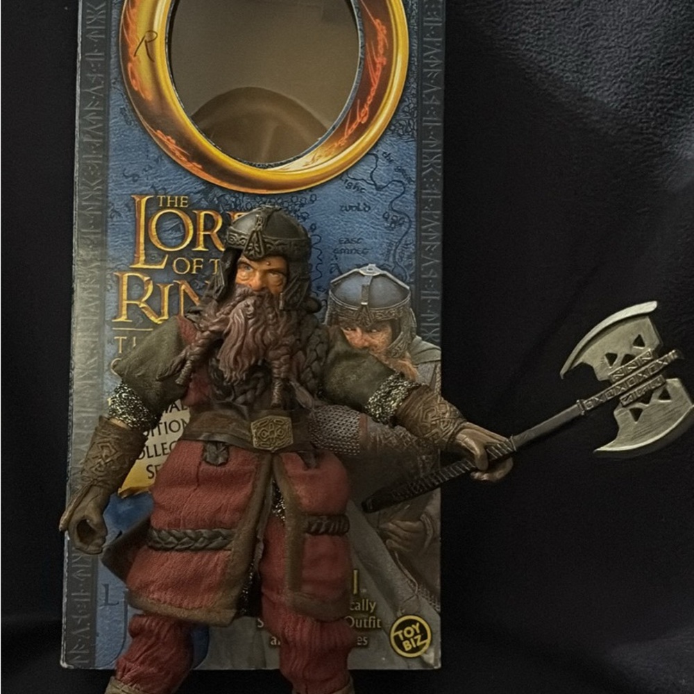Toy Biz Lord of the Rings Gimli Action Figure - Red and Brown